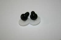 Crystal Plastic Safety Teddy Bear Eyes Inc Washers Soft Toy Making - Black 9mm